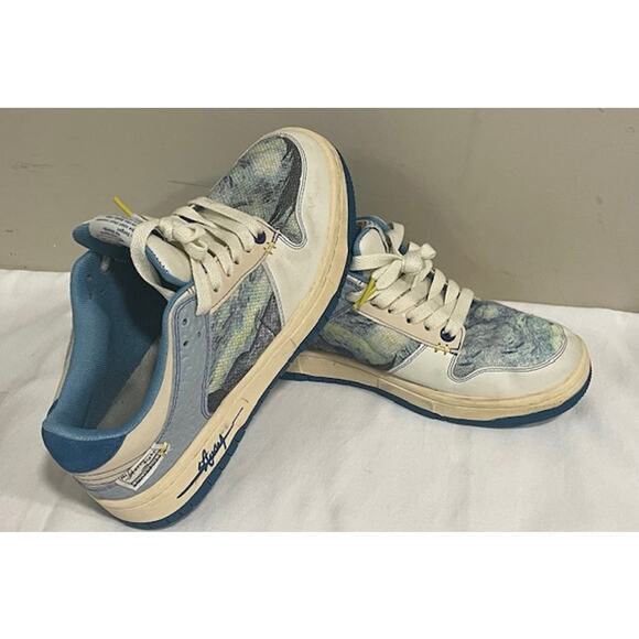 galartsy Shoes - Artist Sneakers with Starry Night by Van Gogh design